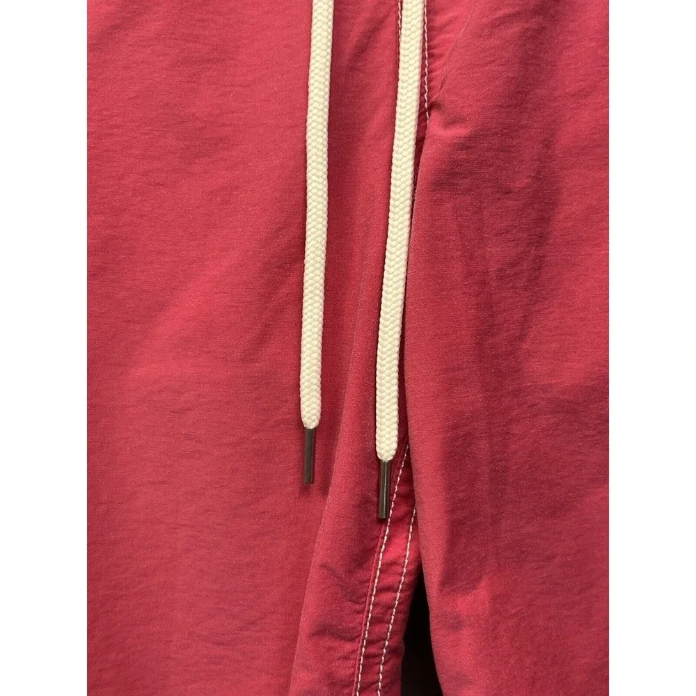 Express Swim Trunks Mens Small Red Board Shorts Drawstring‎ Mesh Lined Contrast